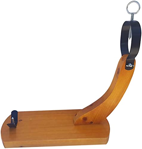 Jamonero económico modelo Huelva, Regalo cuchillo, chaira y cubrejamón negro, Jamonero modelo Góndola ideal para uso doméstico