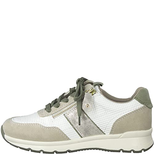 Jana 8-23667-20, Zapatillas Mujer, White/Sage, 39 EU Ancho