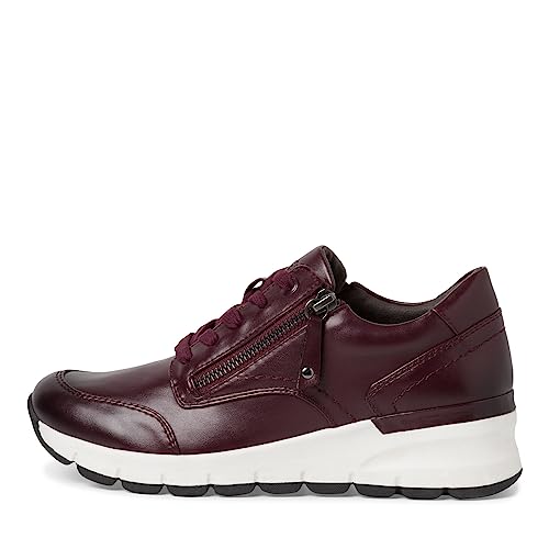 Jana Softline 8-23763-41-Zapatos Deportivos cómodos para Uso Diario, Zapatillas Mujer, Merlot, 39 EU Ancho