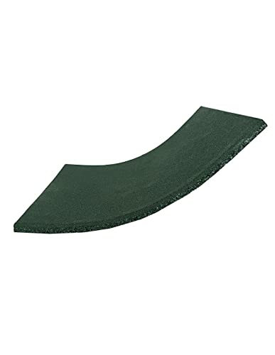 JARDIN202 - Loseta de Caucho Maciza Profesional | 50x50cm | Especial para Gimnasios y Competiciones | Fitness | 15 mm - Pack 2 uds (Verde)