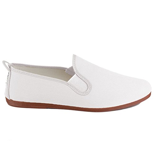 javer 55-1 - Zapatilla Kung-FU Lona Mujer Color: Blanco Talla: 40