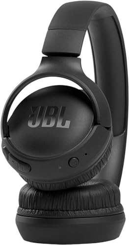 JBL TUNE 510BT – Auriculares inalámbricos on-ear con tecnología Bluetooth, ligeros, cómodos y plegables, hasta 40h de batería, Siri y Asistente de Google, con conexión multipunto, negro