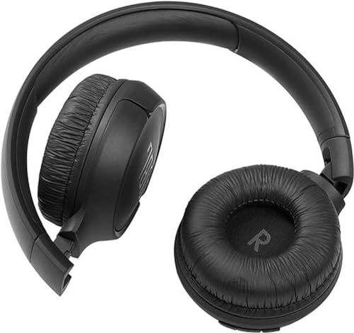 JBL TUNE 510BT – Auriculares inalámbricos on-ear con tecnología Bluetooth, ligeros, cómodos y plegables, hasta 40h de batería, Siri y Asistente de Google, con conexión multipunto, negro