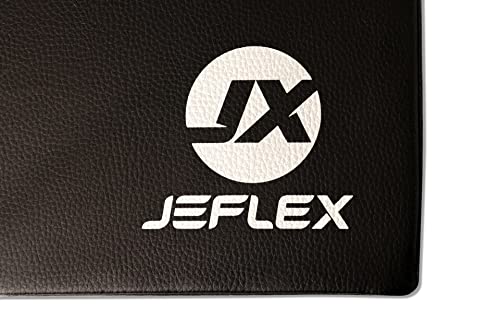 Jeflex - Colchoneta Gimnasia Negra 100 x 70 x 8 cm Fabricada en Alemania/Esterilla de Gimnasia/Colchoneta Multifuncional y Esterilla de Yoga/Esterilla de Juego para habitación de los niños