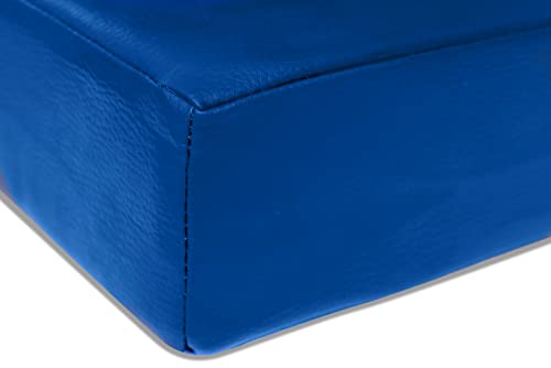 Jeflex - Colchoneta plegable Gimnasia azul 210 x 100 x 8 cm fabricada en Alemania/Esterilla de gimnasia/Colchoneta multifuncional y yoga/Esterilla de juego para habitación de los niños