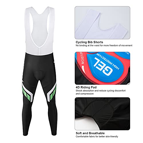 JEPOZRA Maillot Ciclismo Hombre Ropa Bicicleta Conjunto MTB Maillot Bici Manga Larga y Culotte Ciclista con Badana Gel