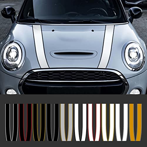 JEZOE Pegatinas Decorativas para capó de Coche, para Mini Cooper S JCW R53 R55 R56 R60 R61 F54 F55 F56 F60 Clubman Countryman Accesorios