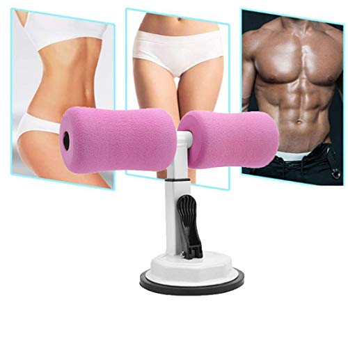 JFBZS Cómoda portátil Fuerza Entrenamiento autoaspirante Sit-Up Light Bar Peso Paquete Principal de Inicio Haciendo Pesas Inicio Acolchado Gimnasia,Rose Red(White)