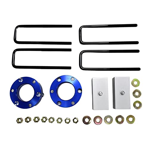 JINGLING Suspensión delantera de 32 mm y bloques de suspensión trasera de 51 mm Espaciadores Kits de elevación para Hilux Vigo 2004-2019 Resortes de adaptador de elevación (delantero y trasero)