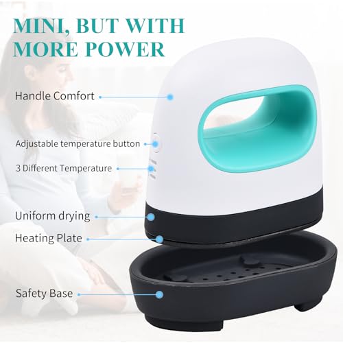 Jinlaili Mini Prensa de Calor, Impresora de Transferencia de Calor, Plancha Pequeña Y Portátil, Máquina de Prensa Caliente pequeña HTV, Máquina de Transferencia de Calor para Ropa, Zapatos, Sombreros