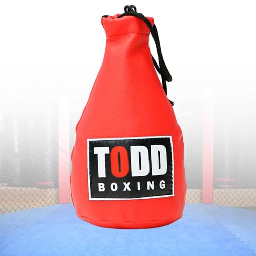 JISADER Boxing Training Bag Reaction Bag, Saco de Boxeo para Adultos, Boxing Speed Bag, MMA Kickboxing, Rojo