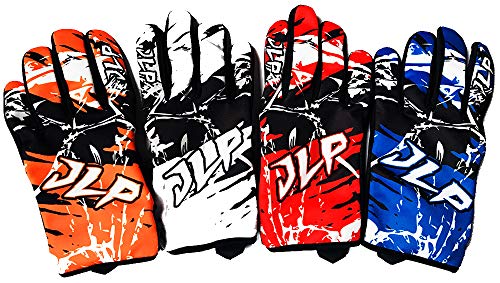 JLP RACING Guantes para niños de Moto Cross Quad MTB BMX Naranja Talla Infantil 2XL 10 12 años