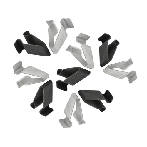 JNNJ 20 Piezas Retenedor De Metal Para Tablero De Instrumentos, Remache Metal Salpicadero Clips, Automóvil Retenedor De Metal, Retenedor Consola Delantera Coche, Clips Para Salpicadero (Negro)