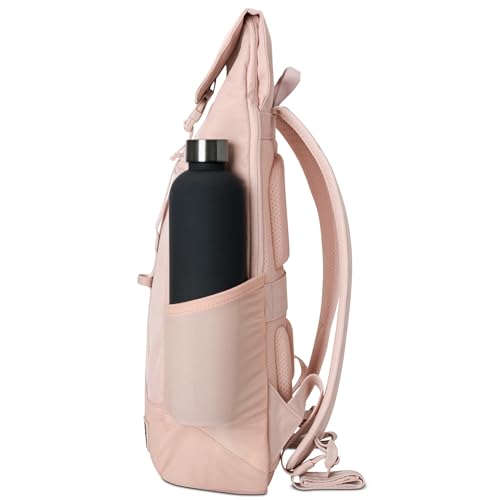 Johnny Urban Mochila Mujer Rosa - MIKA - Grande Macuto para Viaje, Universidad, Oficina - Mochilas con Compartimento para Portátil - Repelente al Agua