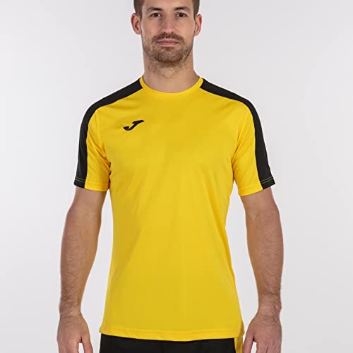 Joma Academy Camiseta Juego Manga Corta, Niños, Amarillo Negro, 6XS-5XS