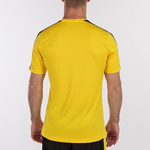 Joma Academy Camiseta Juego Manga Corta, Niños, Amarillo Negro, 6XS-5XS