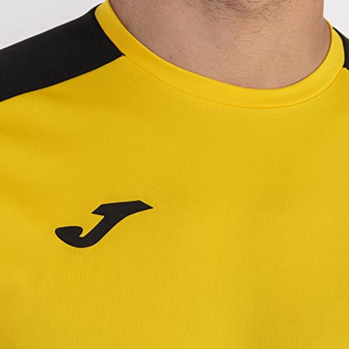 Joma Academy Camiseta Juego Manga Corta, Niños, Amarillo Negro, 6XS-5XS