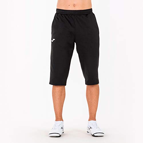 Joma Bermuda Capri Pantalones Cortos, Hombre, Negro, M