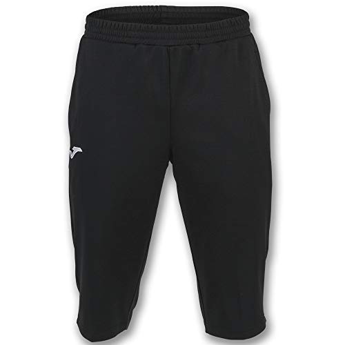 Joma Bermuda Capri Pantalones Cortos, Hombre, Negro, M