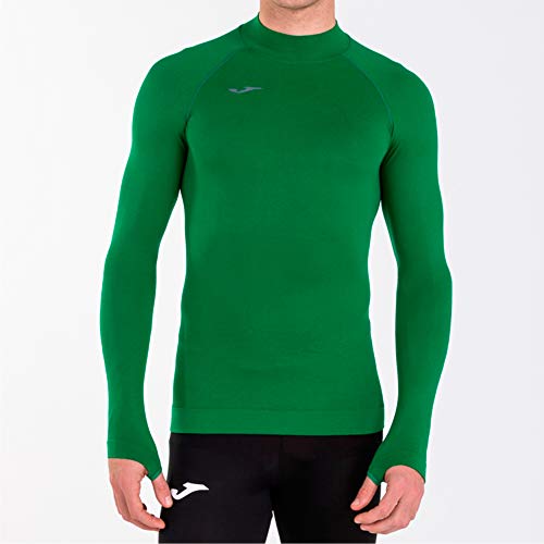 Joma Camiseta Brama Classic Manga Larga Termica, Textil, Verde, S-M