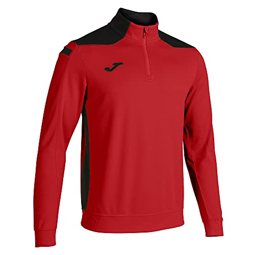 Joma Championship VI Training Sudadera, Hombre, Rojo-Negro, M