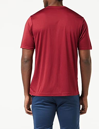 Joma Combi - Camiseta de Manga Corta, Hombre, Rojo (Burdeos), 2XL-3XL