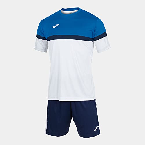 Joma Danubio Conjunto de Fútbol Camiseta y Pantalones Cortos, Hombre, Multicolor (Royal/White), 5XS