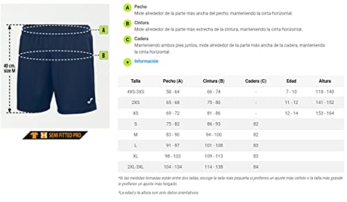 Joma Drive Bermuda Deporte, Hombre, Negro, M