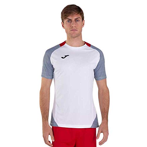 Joma Essential II Camisetas Equip. M/C, Hombre, Blanco Marino, 2XS