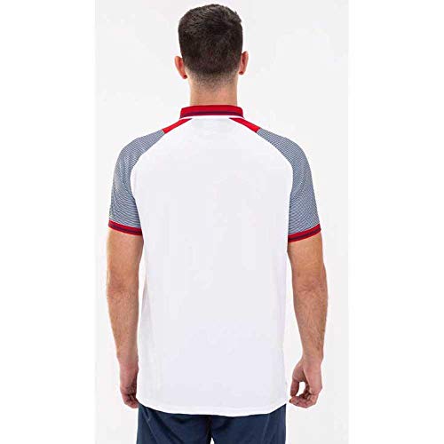 Joma Essential II Polos Caballero, Hombre, Blanco Marino, S