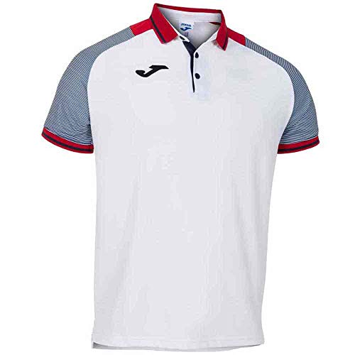 Joma Essential II Polos Caballero, Hombre, Blanco Marino, S