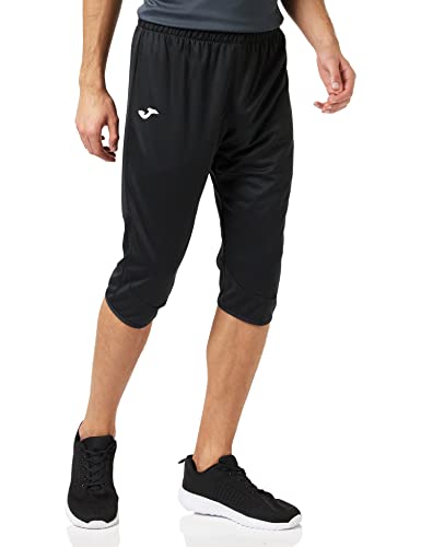 Joma Hombre Pantalón Pirata, Negro, M