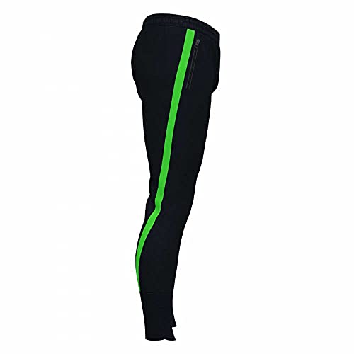 Joma Pantalón Largo Advance Negro Verde flúor - Niño