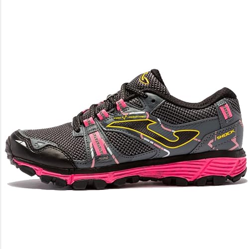 Joma Shock Lady 2322 Negro Fucsia- Zapatillas para Carreras de montaña Mujer TKSHLW2322 (Numeric_40)