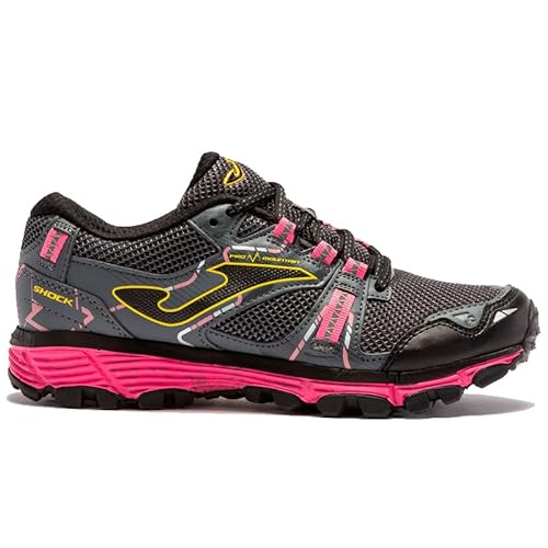 Joma Shock Lady 2322 Negro Fucsia- Zapatillas para Carreras de montaña Mujer TKSHLW2322 (Numeric_40)