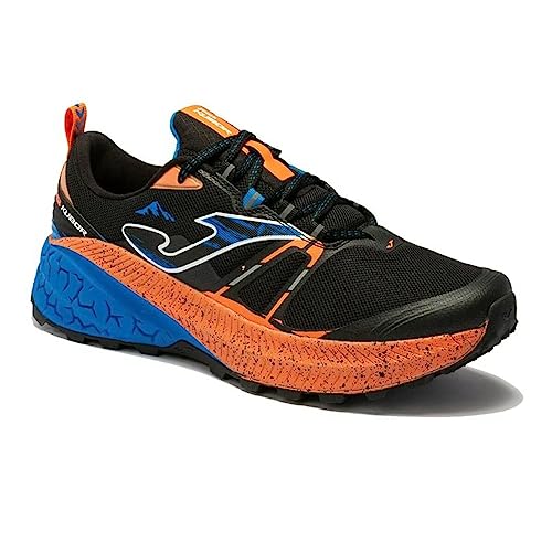 Joma Tk. Kubor Men 2201 Negro Naranja flúor Zapatillas para Carreras de montaña, Hombre, 42 EU