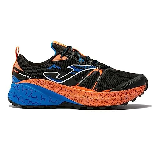 Joma Tk. Kubor Men 2201 Negro Naranja flúor Zapatillas para Carreras de montaña, Hombre, 42 EU