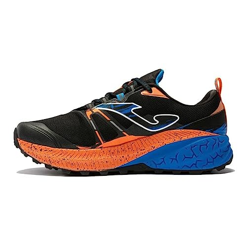 Joma Tk. Kubor Men 2201 Negro Naranja flúor Zapatillas para Carreras de montaña, Hombre, 42 EU