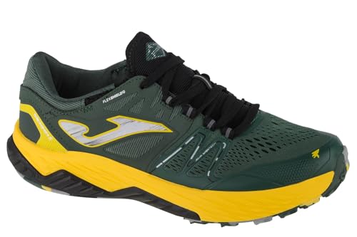 Joma Tk. Sierra Men Zapatillas para Carreras de montaña, Hombre, Verde Amarillo, 44 EU