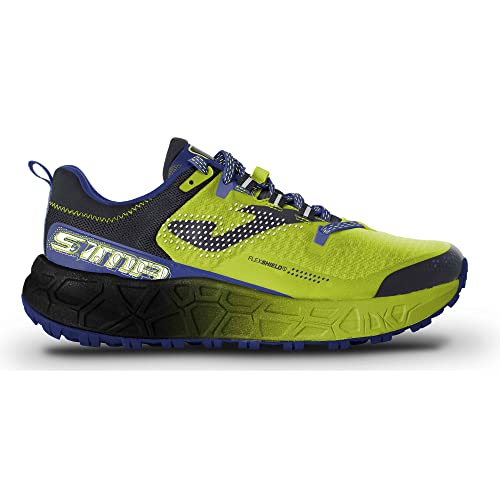 Joma Tk. Sima Men Zapatillas para Carreras de montaña, Hombre, Verde Flúor Negro, 42 EU