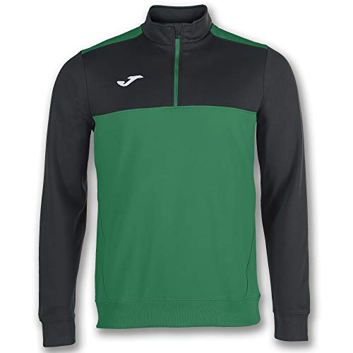 Joma Winner Sudadera, Hombre, Verde-Negro, XL