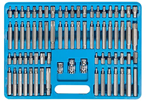 JOMAFA - JUEGO DE PUNTAS COMBINADAS ALLEN HEXAGONALES, TORX Y XZN SPLINE, 75 PIEZAS