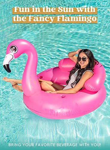 JOYIN Flamenco Hinchable colchonetas Piscina Inflable Gigante para Juguete Piscina Anillo de la natación Rosa