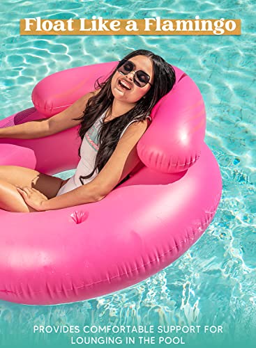 JOYIN Flamenco Hinchable colchonetas Piscina Inflable Gigante para Juguete Piscina Anillo de la natación Rosa