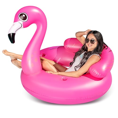 JOYIN Flamenco Hinchable colchonetas Piscina Inflable Gigante para Juguete Piscina Anillo de la natación Rosa