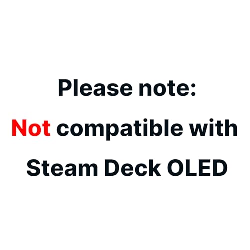 JSAUX Placa Trasera Transparente RGB versión Compatible con Steam Deck, Carcasa de Repuesto de edición Transparente Compatible con Steam Deck - Versión PC0106 RGB [Blanco Cristal]