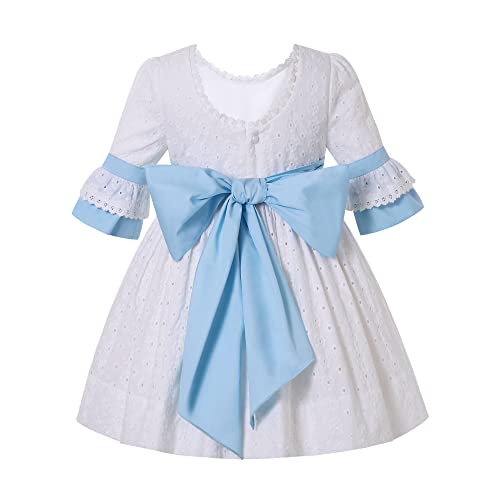 Ju petitpop Niña Primavera Blanco Media Manga Ropa De Algodón Edad 2 3 4 5 6 8 10 12T Junior Niña Vestidos De Vacaciones