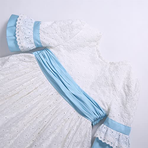 Ju petitpop Niña Primavera Blanco Media Manga Ropa De Algodón Edad 2 3 4 5 6 8 10 12T Junior Niña Vestidos De Vacaciones