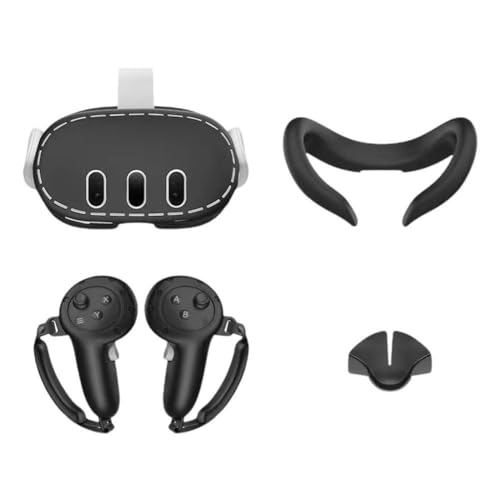 Juego de 4 fundas protectoras de silicona para Meta 3, accesorios de nariz de realidad virtual, máscara de concha