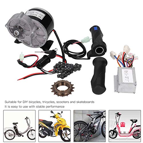 Juego de motor de cepillo de bricolaje 24V 250W Kit de conversi¨®n el¨¦ctrica para scooter de bicicleta el¨¦ctrica